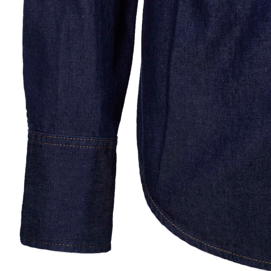 メゾンマルジェラ Maison Margiela デニムシャツ ワイドカラーシャツ ブルー メンズ s50dl0522-s30815-470