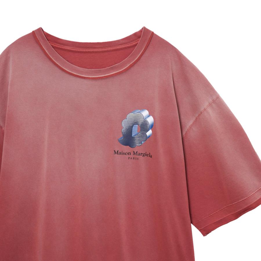 Maison Margiela（メゾンマルジェラ） クルーネックTシャツ レッド
