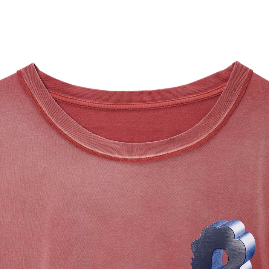 Maison Margiela（メゾンマルジェラ） クルーネックTシャツ レッド