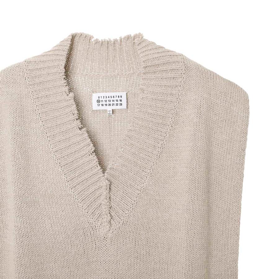 Maison Margiela（メゾンマルジェラ） ニットベスト ベージュ メンズ