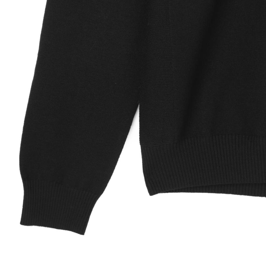 ストーンアイランド STONE ISLAND クルーネック ニット 5100001 STRETCH RWS WOOL ブラック メンズ k2s155100001-s00a1-v0029の画像