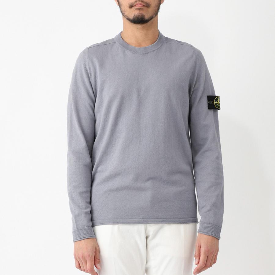 Stone  ストーンアイランド 21SS ニットセーター グレーS STONE ISLAND（ストーン アイランド） クルーネック ニット 5100062
