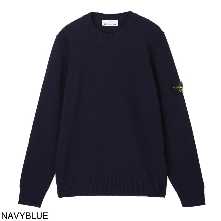 STONE  ネイビー クルーネックセーター STONE ISLAND ストーンアイランド クルーネックニット 5100072