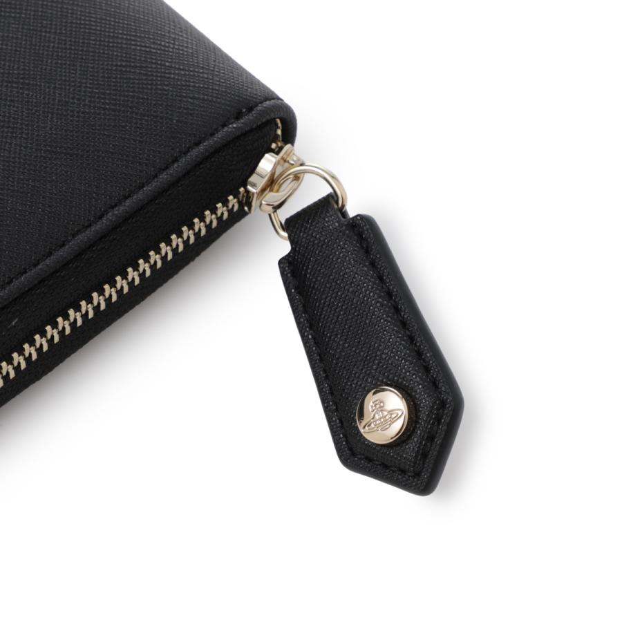ヴィヴィアンウエストウッド 財布 Vivienne Westwood  長財布 CLASSIC ZIP ROUND WALLET レディース ブラックの画像