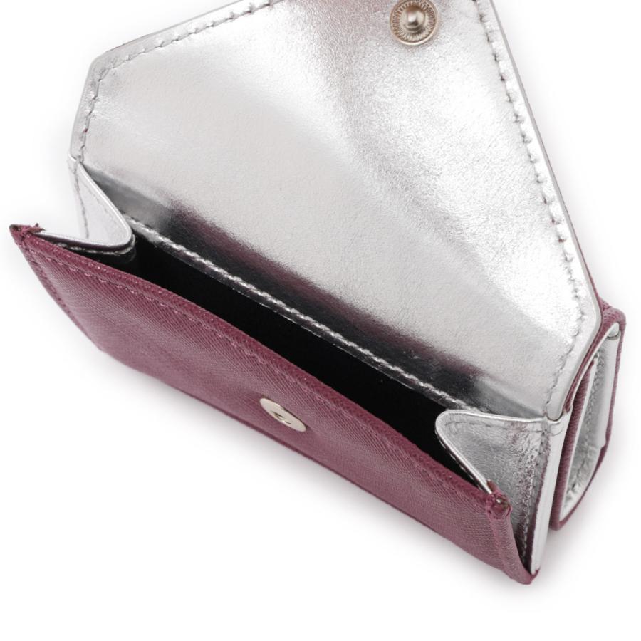 ヴィヴィアンウエストウッド Vivienne Westwood 3つ折り財布 小銭入れ付き SAFFIANO ENVELOPE BILLFOLD WITH POCKET パープル メンズ レディース｜mb-y｜06