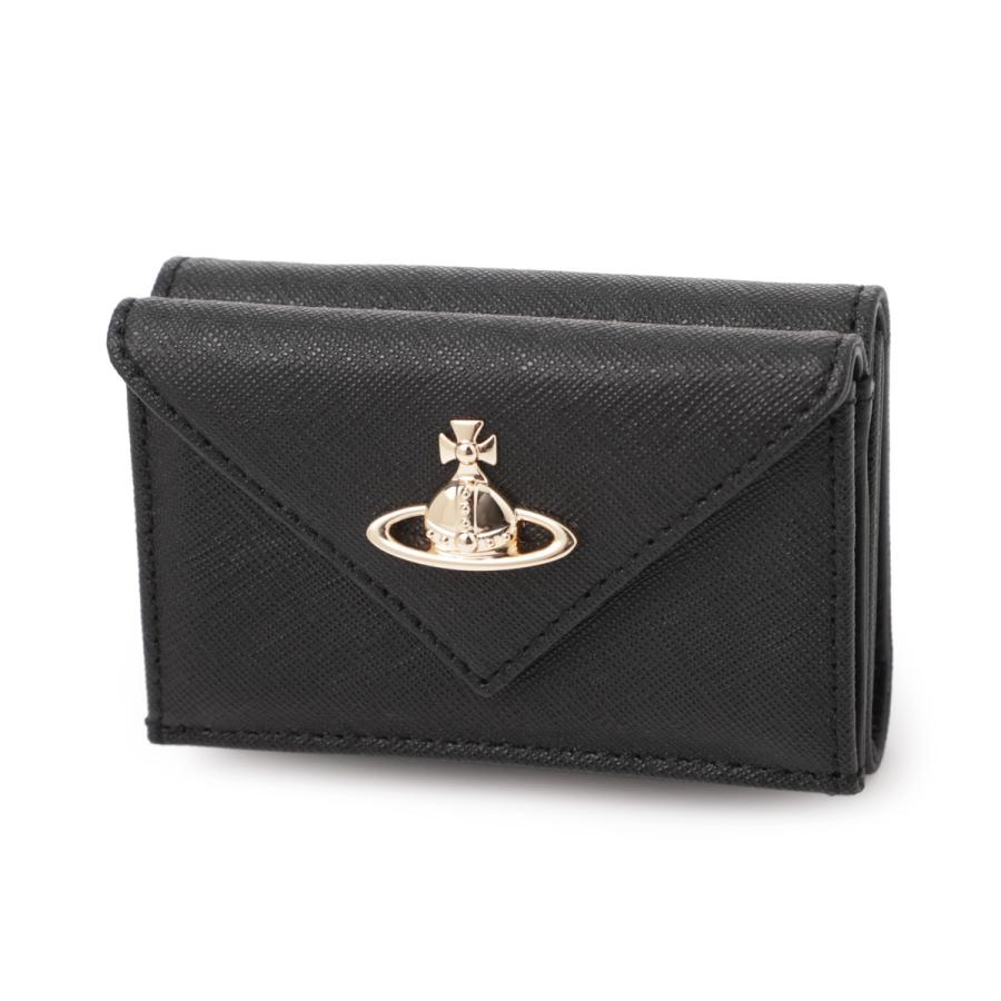 【Vivienne Westwood】ヴィヴィアン EMBOSSED小銭入れ ENVELOPE 三つ折りミニ財布(ライトグレー)（レディース