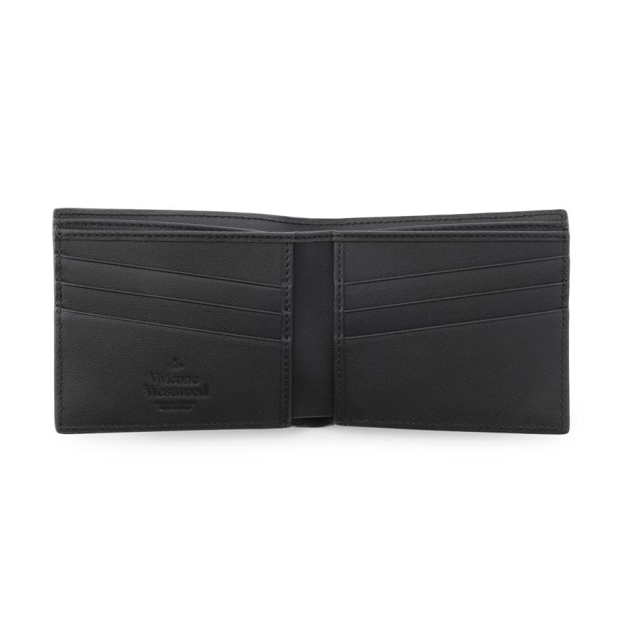 ヴィヴィアンウエストウッド Vivienne Westwood 2つ折り財布 MAN BILLFOLD WALLET ブラック メンズ レディース 5115002pm-l001n-n401-blackの画像
