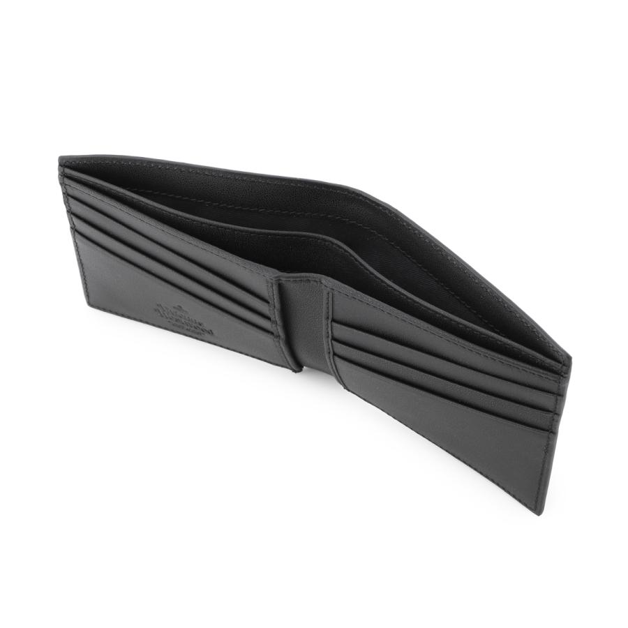 ヴィヴィアンウエストウッド Vivienne Westwood 2つ折り財布 MAN BILLFOLD WALLET ブラック メンズ レディース 5115002pm-l001n-n401-blackの画像