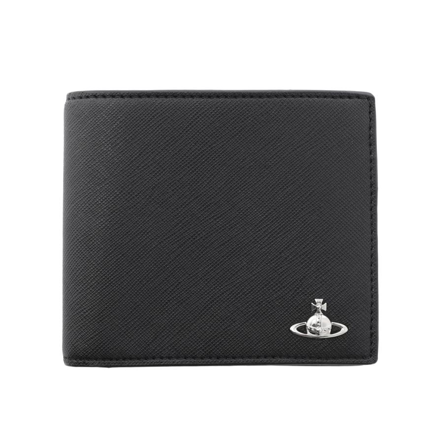 ヴィヴィアン メンズ 二つ折り財布 ブラック 新品 961vw611 Vivienne Westwood（ヴィヴィアンウエストウッド） Vivienne Westwood