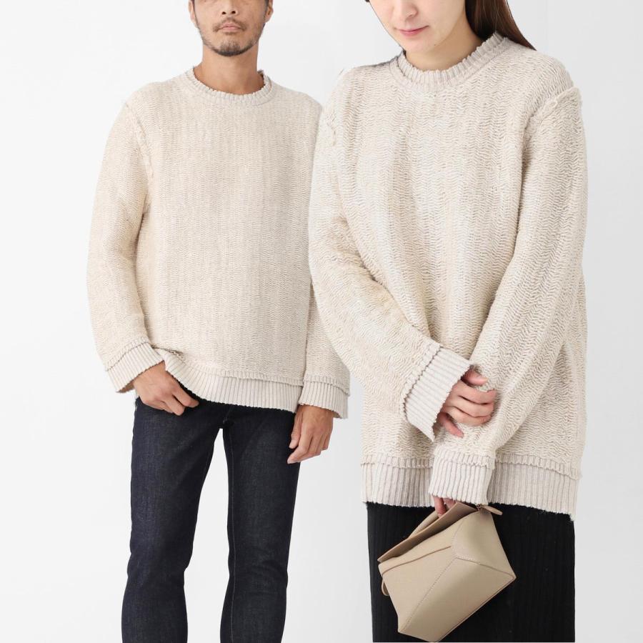 Maison Margiela（メゾンマルジェラ） クルーネックニット ベージュ