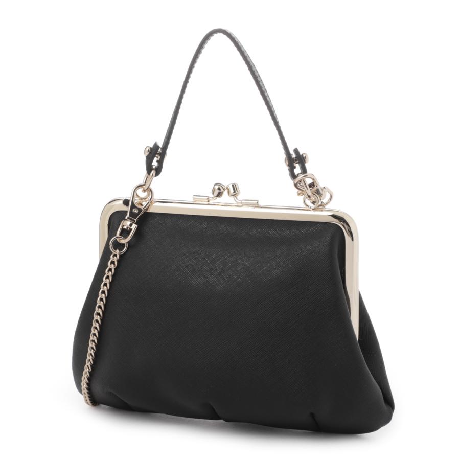 極美品 vivienne westwood ハンドバッグ がま口 オーブ金具 黒 Vivienne Westwood（ヴィヴィアンウエストウッド） Granny Frame Purse