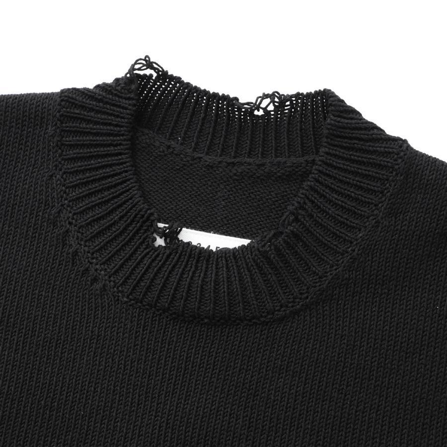 エムエム 6 メゾンマルジェラ MM6 Maison Margiela ニットワンピース ミニワンピース ブラック レディース s52da0086-m13205-961の画像