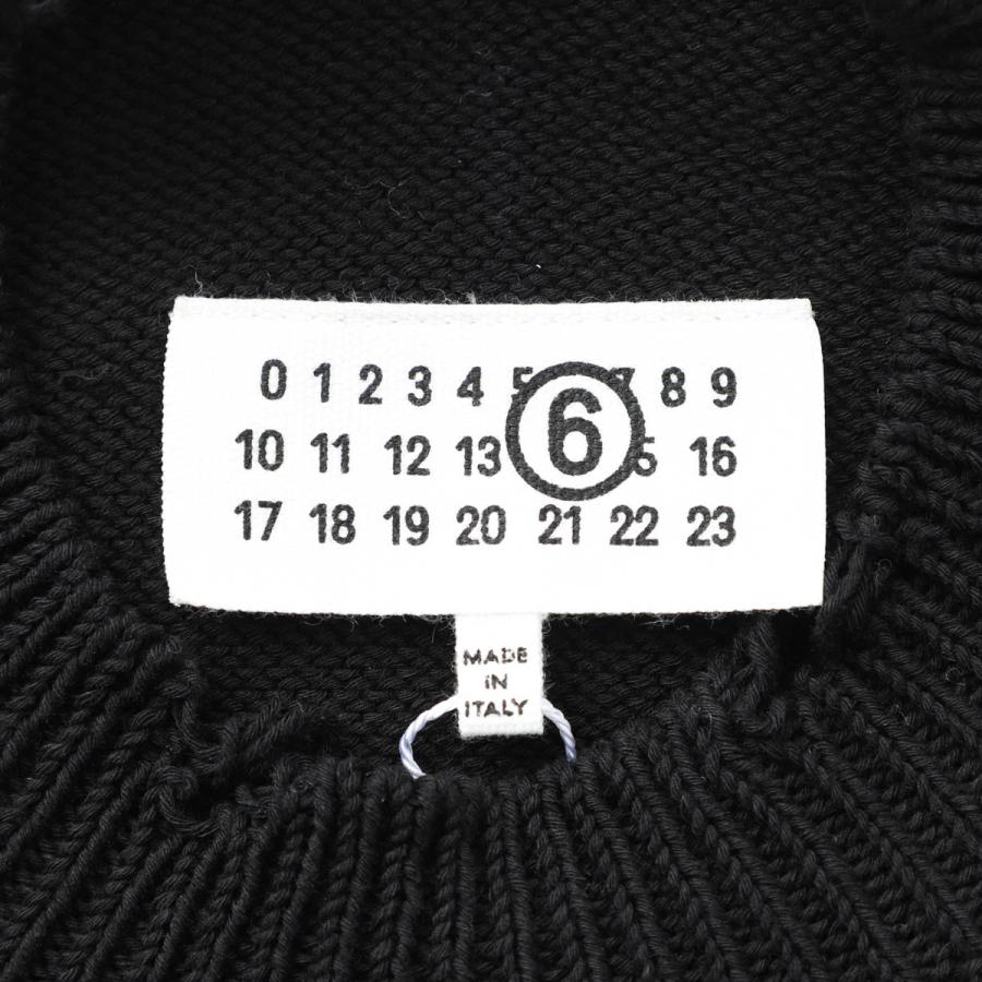 エムエム 6 メゾンマルジェラ MM6 Maison Margiela ニットワンピース ミニワンピース ブラック レディース s52da0086-m13205-961の画像