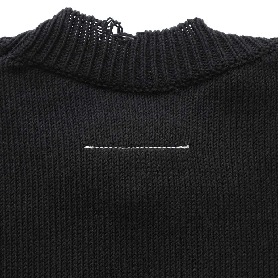 エムエム 6 メゾンマルジェラ MM6 Maison Margiela ニットワンピース ミニワンピース ブラック レディース s52da0086-m13205-961の画像