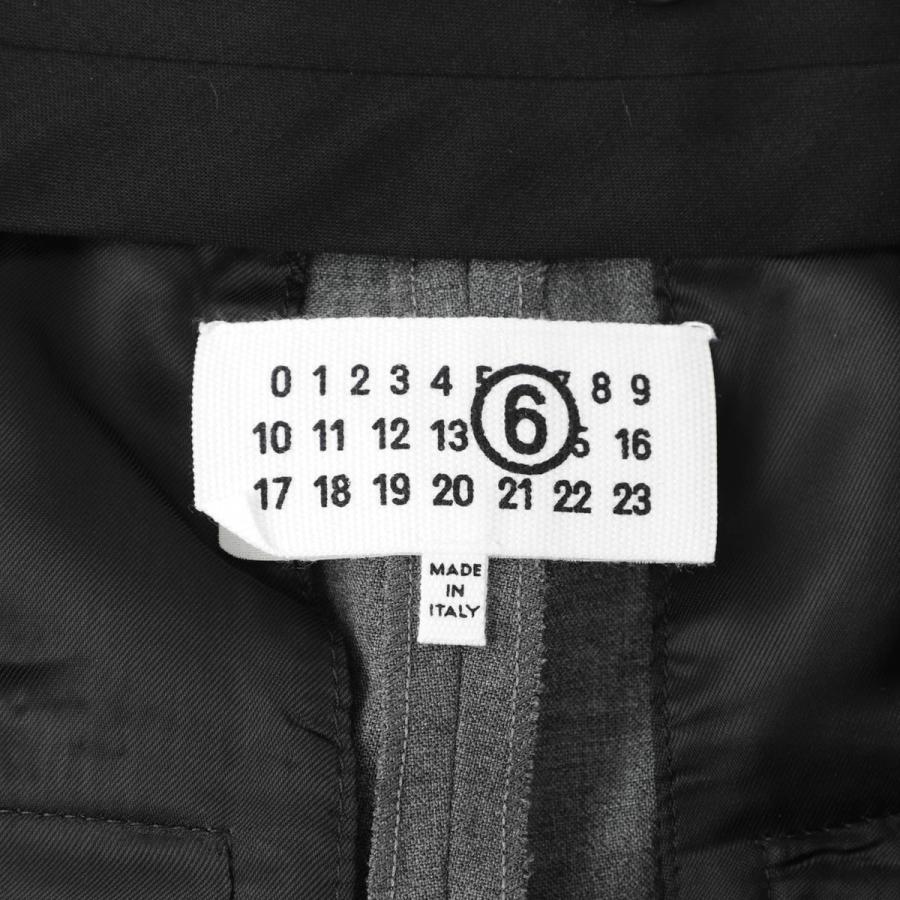 エムエム 6 メゾンマルジェラ MM6 Maison Margiela ワイドパンツ トラウザーズ グレー レディース s52ka0518-m35733-860mの画像