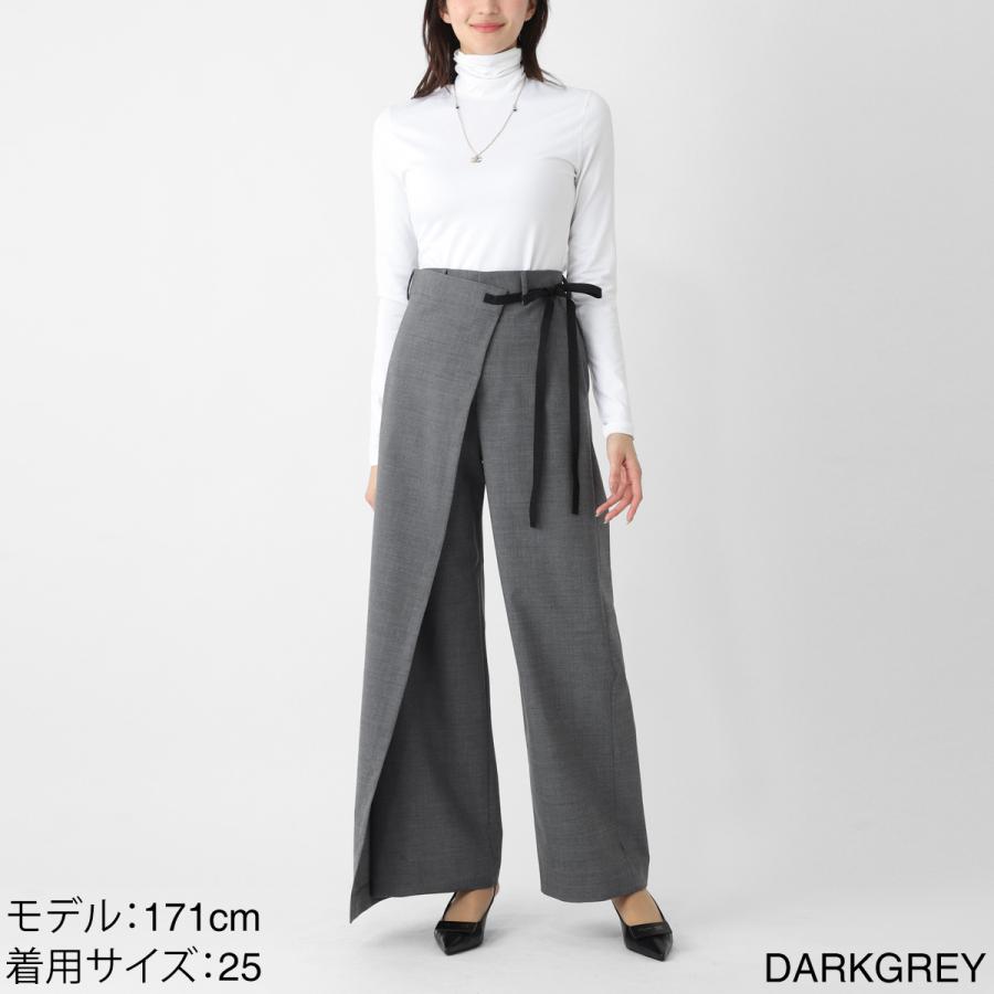 エムエム 6 メゾンマルジェラ MM6 Maison Margiela ワイドパンツ トラウザーズ グレー レディース s52ka0518-m35733-860mの画像