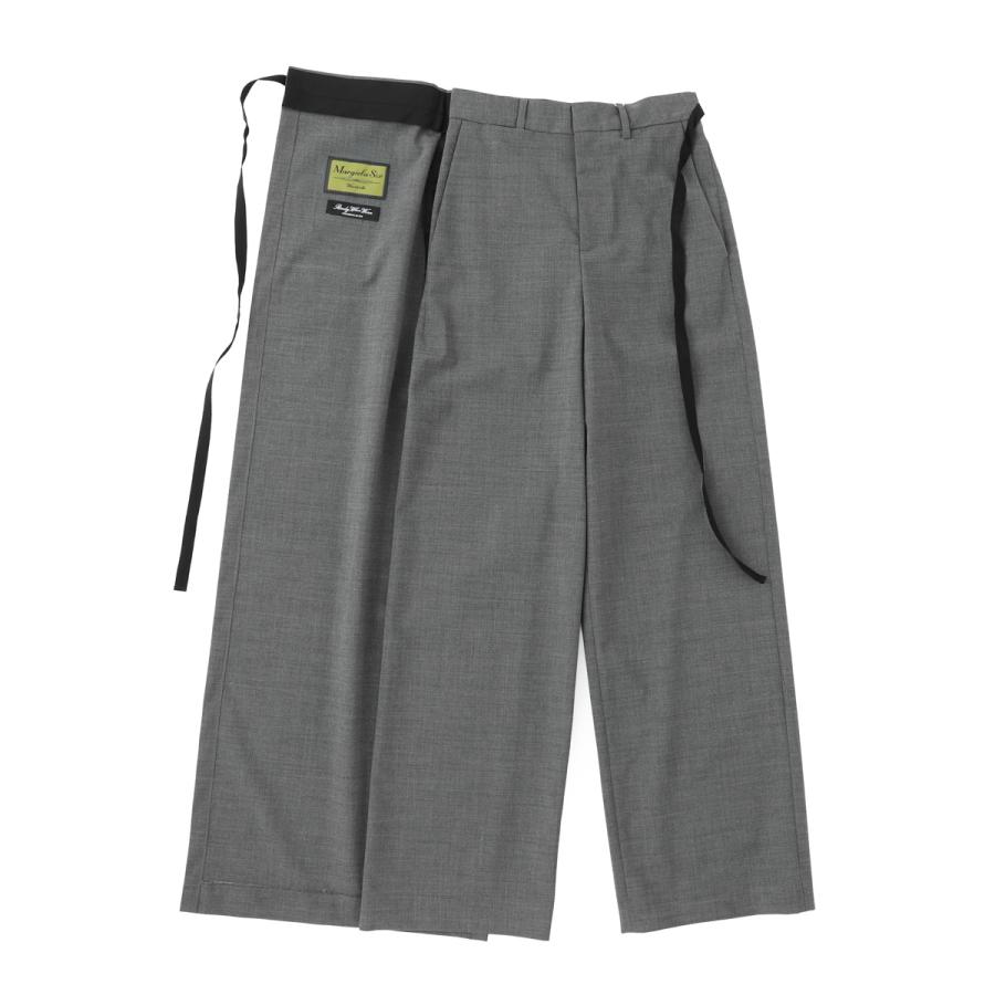 エムエム 6 メゾンマルジェラ MM6 Maison Margiela ワイドパンツ トラウザーズ グレー レディース s52ka0518-m35733-860mの画像