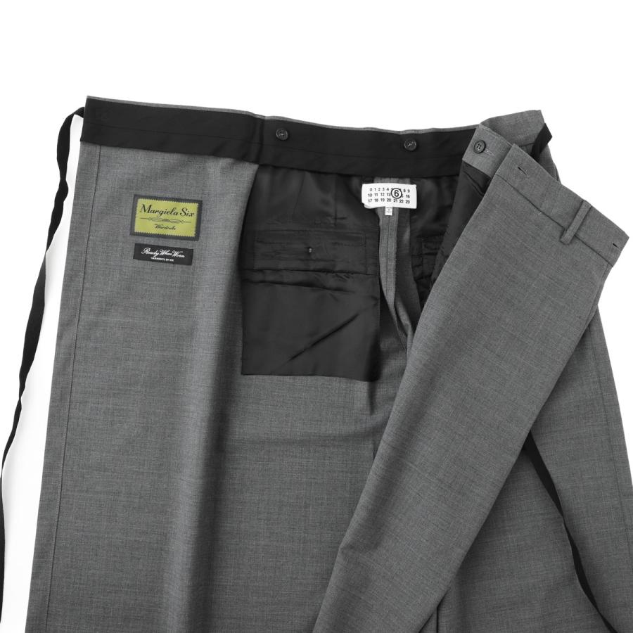 エムエム 6 メゾンマルジェラ MM6 Maison Margiela ワイドパンツ トラウザーズ グレー レディース s52ka0518-m35733-860mの画像