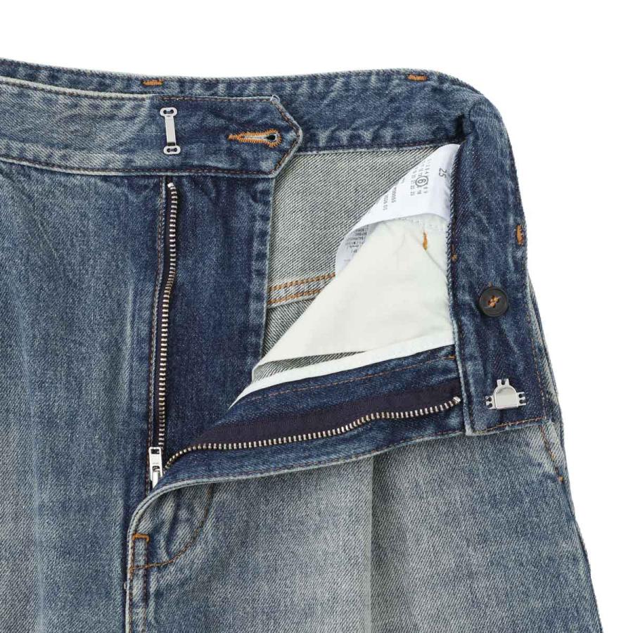 MM6 デニム ジーンズ マルジェラ エムエムシックス Maison Margiela WIDE-LEG JEANS ワイドレッグ レディースの画像