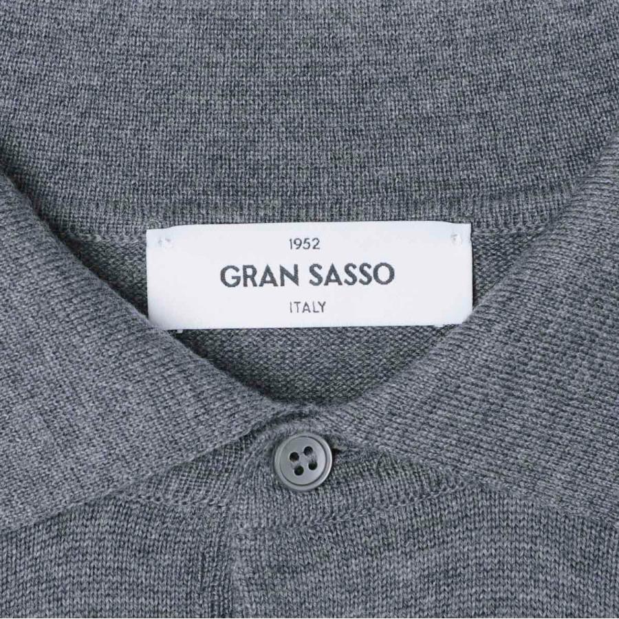 Gran Sasso（グランサッソ） 長袖ニットポロシャツ TENNIS M/L 大きい