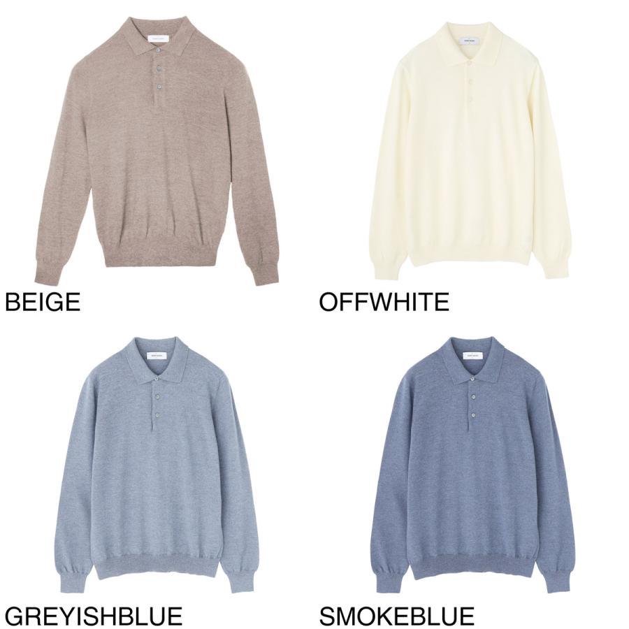 Gran Sasso（グランサッソ） 長袖ニットポロシャツ TENNIS M/L 大きい