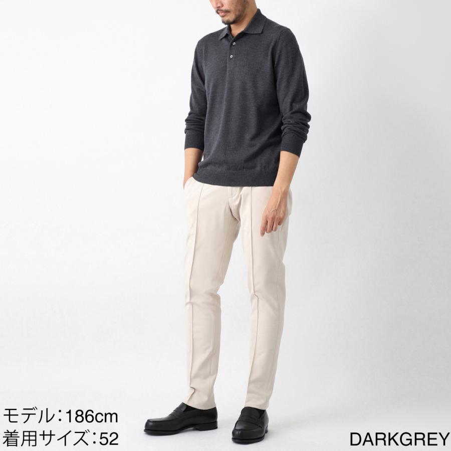 Gran Sasso（グランサッソ） 長袖ニットポロシャツ TENNIS M/L 大きい