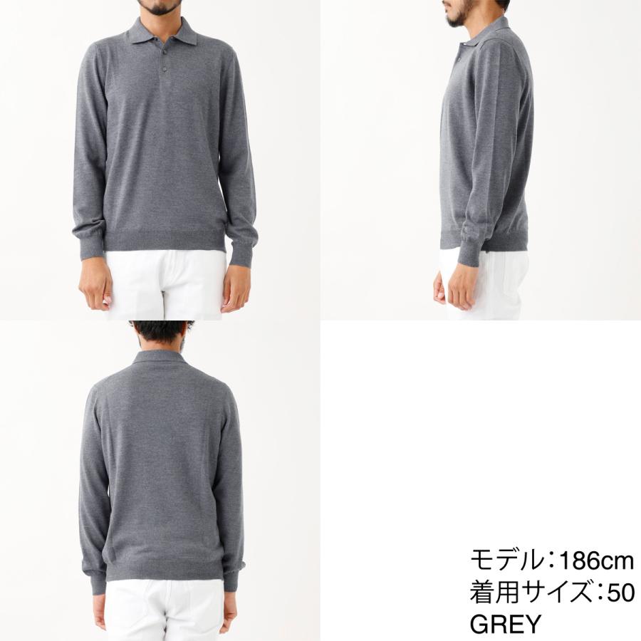 Gran Sasso（グランサッソ） 長袖ニットポロシャツ TENNIS M/L 大きい