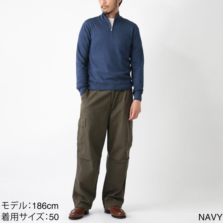 Gran Sasso（グランサッソ） ハーフジップニット VINTAGE 大きいサイズ