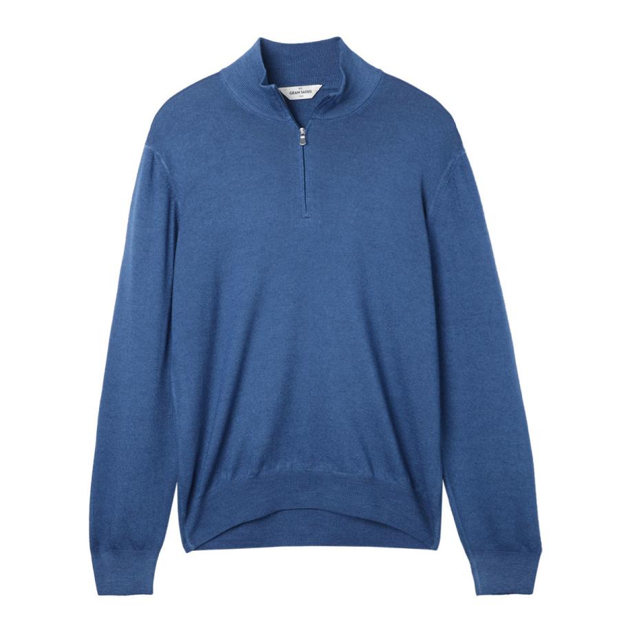 Gran Sasso（グランサッソ） ハーフジップニット VINTAGE 大きいサイズ