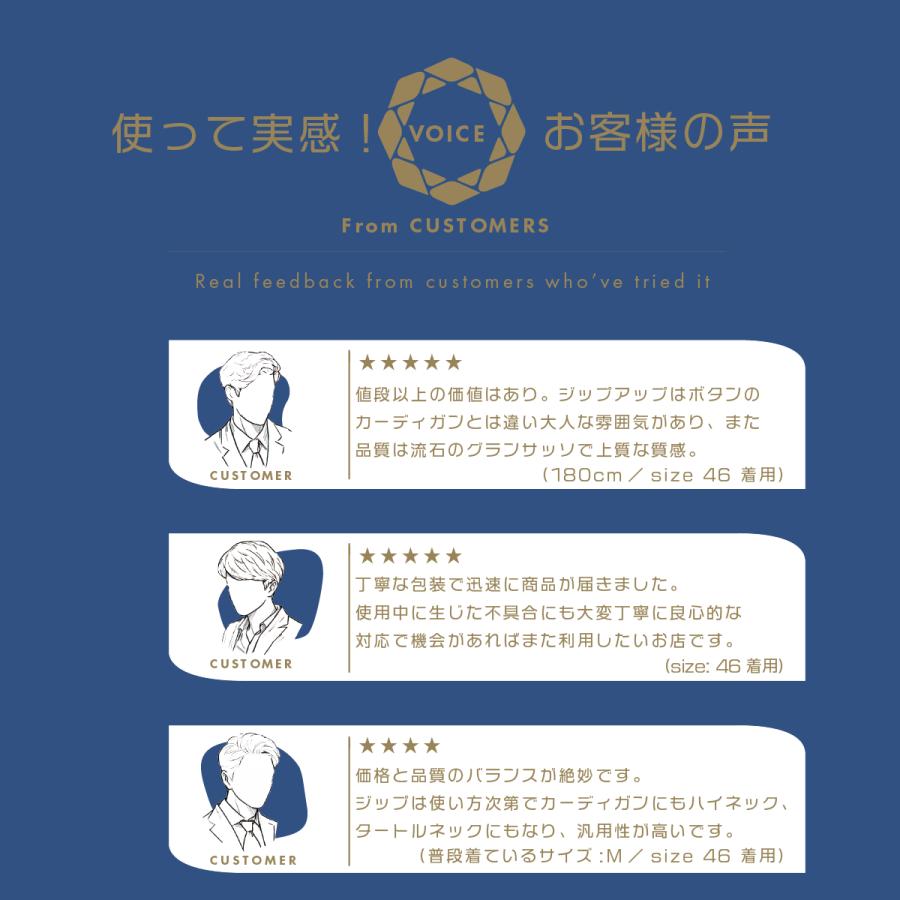 「イタリア製」カシミア＆シルク ZIP カーディガン・ネイビー・サイズ54 Gran Sasso グランサッソ ジップアップ カーディガン FULL ZIP