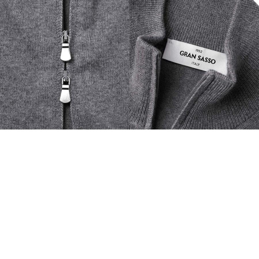 Gran Sasso（グランサッソ） ジップアップニットカーディガン GIUBBINO