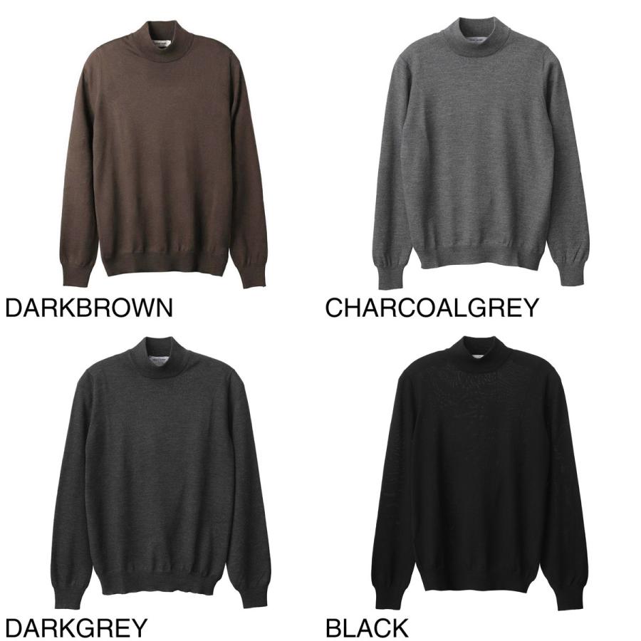 【美品】グランサッソ モックネックニット ブラック　46 Gran Sasso（グランサッソ） モックネック ニット LUPPETTO M/L 大きい