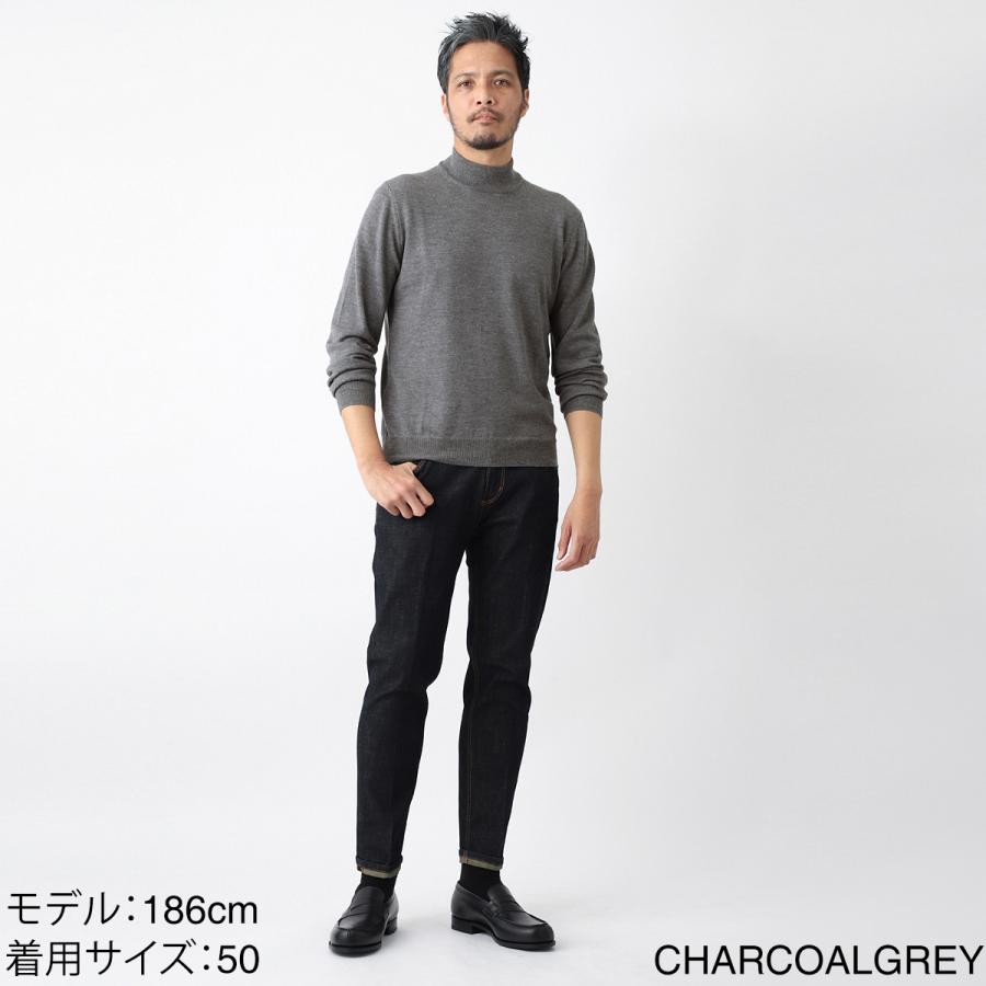グランサッソ Gran Sasso モックネック ニット LUPPETTO M/L 大きい 