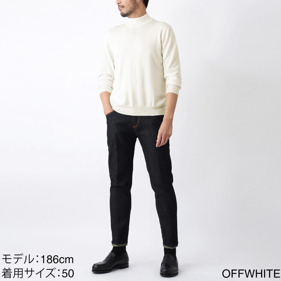 美品　グランサッソ　ベージュ　モックネック ニット　Lサイズ Gran Sasso グランサッソ モックネック ニット/LUPPETTO M/L