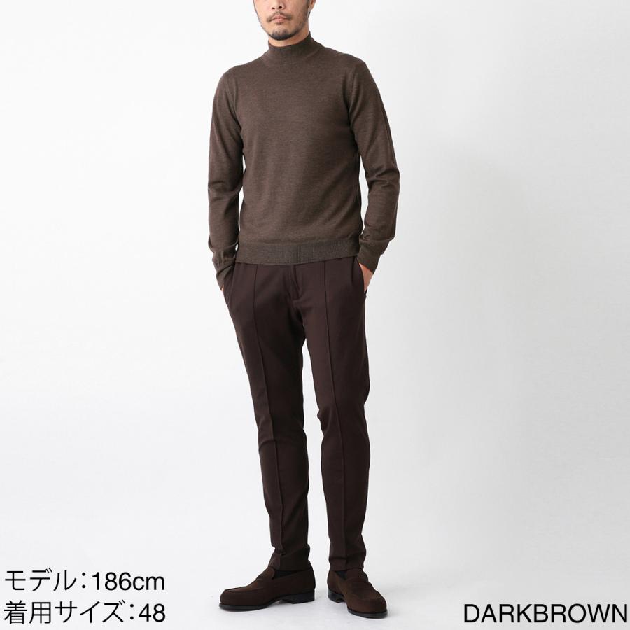 美品　グランサッソ　ベージュ　モックネック ニット　Lサイズ Gran Sasso グランサッソ モックネック ニット LUPPETTO M/L