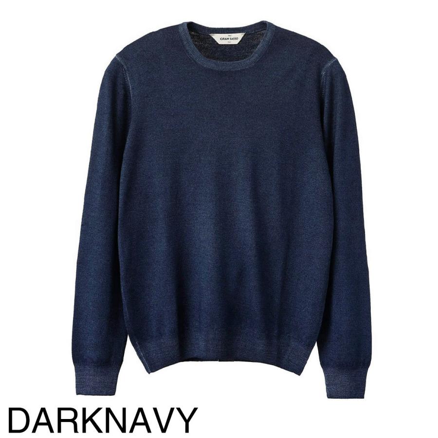 【超希少】グランサッソ ノルディックセーター クルーネック 48 イタリア製 Gran Sasso（グランサッソ） クルーネックニット PARICOLLO M/L