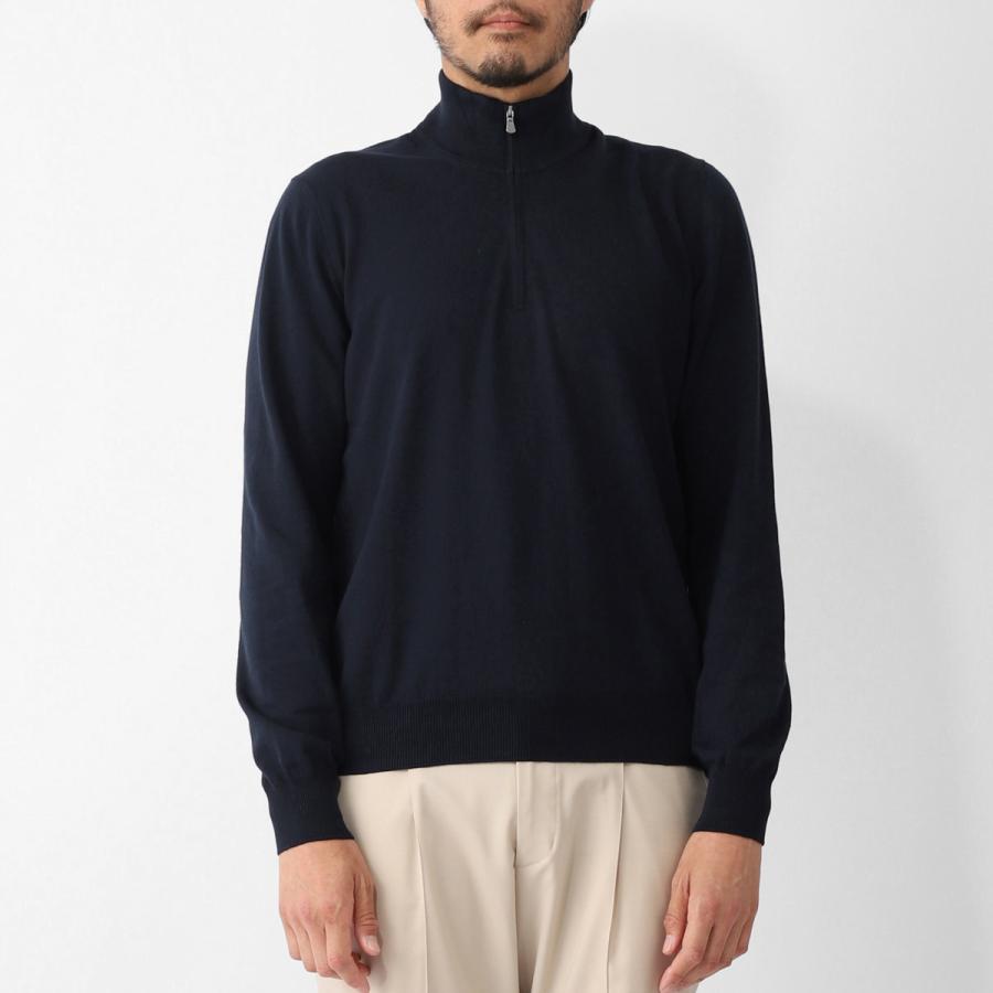 Gran Sasso（グランサッソ） ハーフジップニット 大きいサイズあり