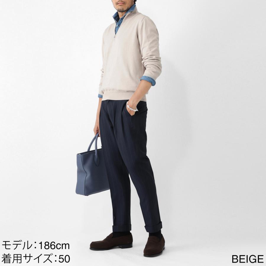 Gran Sasso（グランサッソ） ハーフジップニット 大きいサイズあり