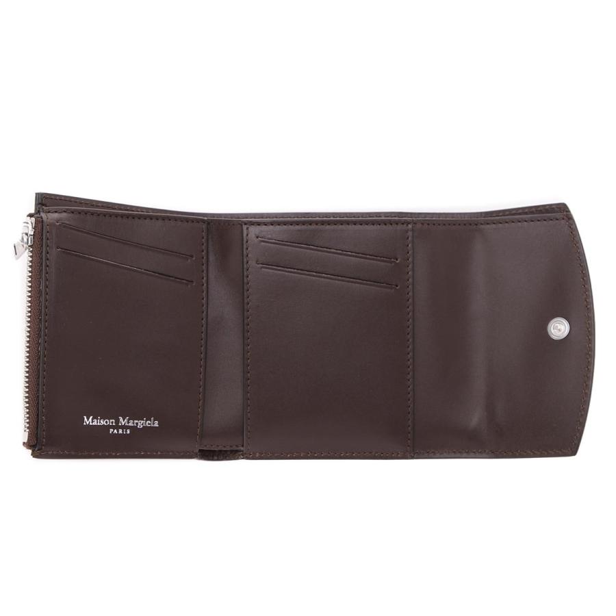 ふるさと割 Margiela Maison メゾンマルジェラ S55ui0296 P2714 T2149 メンズ ブラウン 小銭入れ付き 3つ折り財布 Margiela Maison 財布