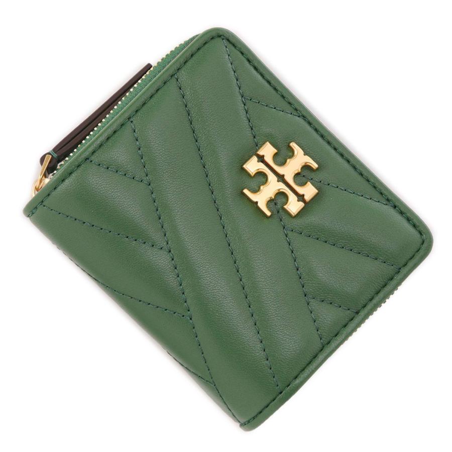 トリーバーチ Tory Burch 2つ折り財布 小銭入れ付き Kira グリーン レディース 560 381 560 381 モダンブルーyahoo 店 通販 Yahoo ショッピング