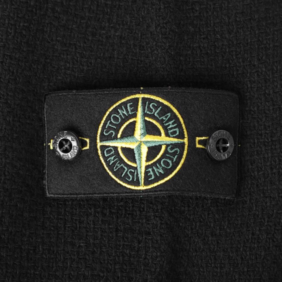 美品 ストーンアイランド クールネックウールニット L ブラウン ワッペンパッチ STONE ISLAND（ストーン アイランド） クルーネックニット 568A3