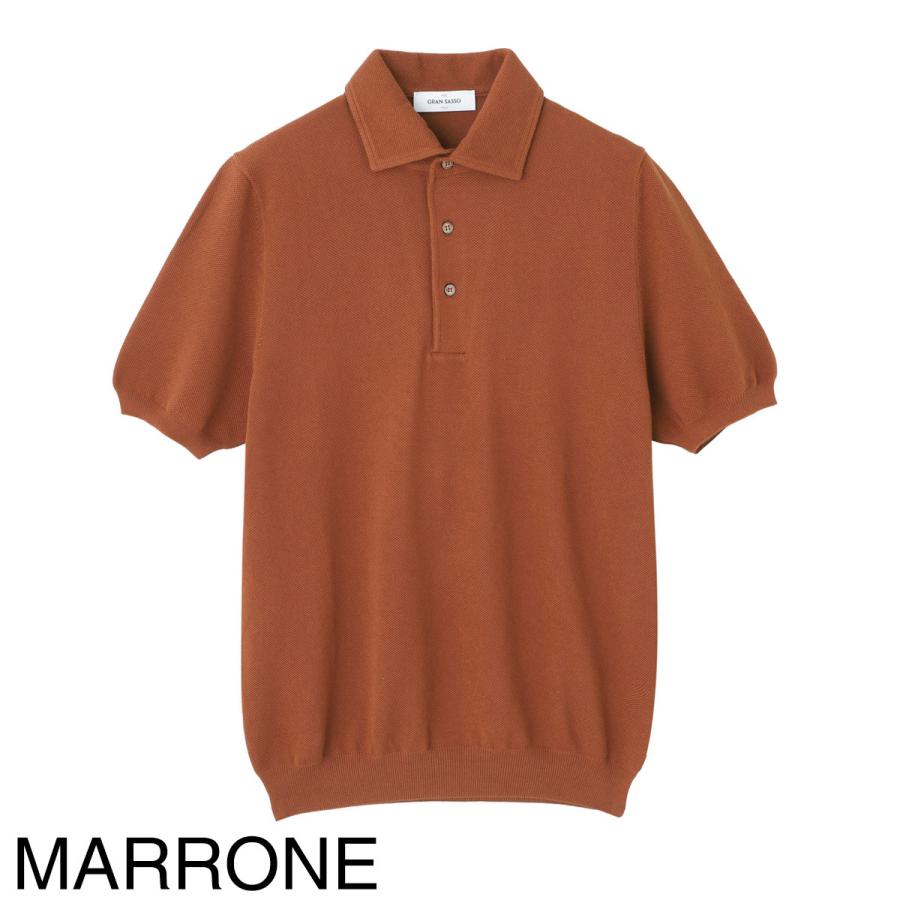 グランサッソ Gran Sasso 鹿の子ポロシャツ POLO M/M FRESH COTTON フレッシュコットン 大きいサイズあり メンズ 57114-20678-177の画像