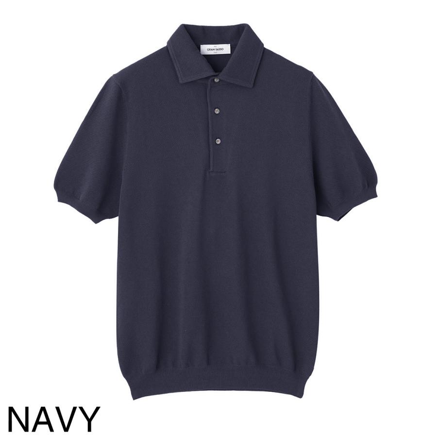 グランサッソ Gran Sasso 鹿の子ポロシャツ POLO M/M FRESH COTTON フレッシュコットン 大きいサイズあり メンズ 57114-20678-177の画像