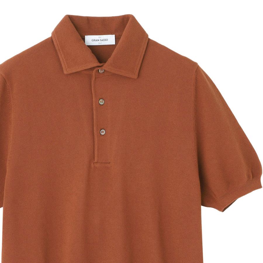 グランサッソ Gran Sasso 鹿の子ポロシャツ POLO M/M FRESH COTTON フレッシュコットン 大きいサイズあり メンズ 57114-20678-177の画像