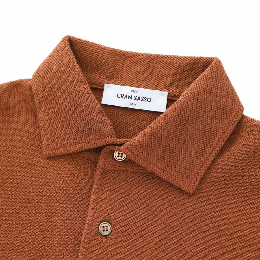 グランサッソ Gran Sasso 鹿の子ポロシャツ POLO M/M FRESH COTTON フレッシュコットン 大きいサイズあり メンズ 57114-20678-177の画像