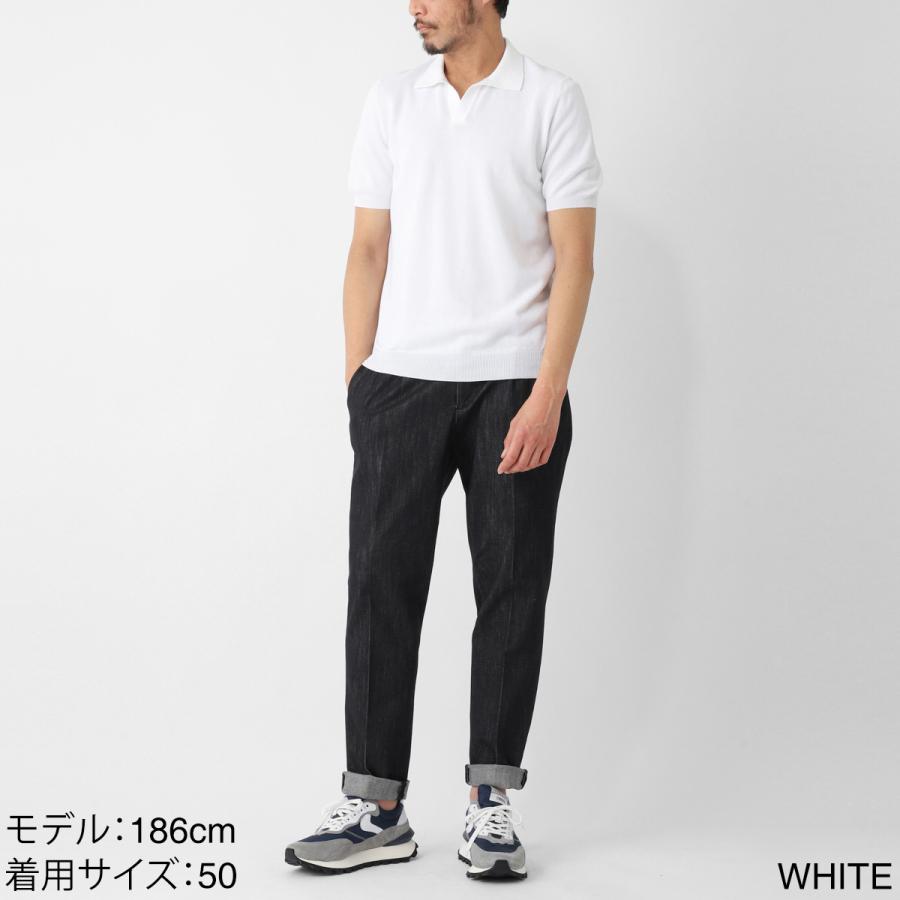 グランサッソ Gran Sasso ニットポロシャツ SKIPPER M/M FRESH COTTON フレッシュコットン スキッパーポロシャツ 大きいサイズあり メンズ 57157-20643-002の画像