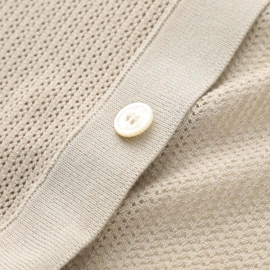 Gran Sasso（グランサッソ） 半袖ニットシャツ FRESH COTTON SHORT