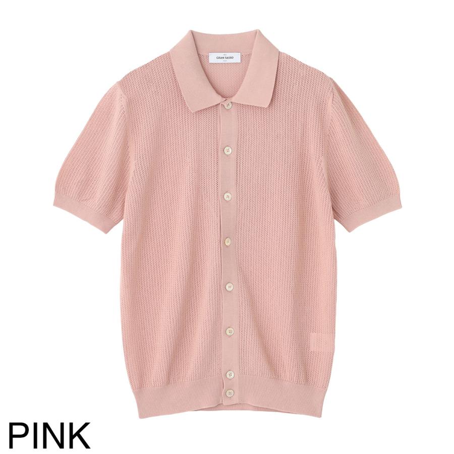 Gran Sasso（グランサッソ） 半袖ニットシャツ FRESH COTTON SHORT