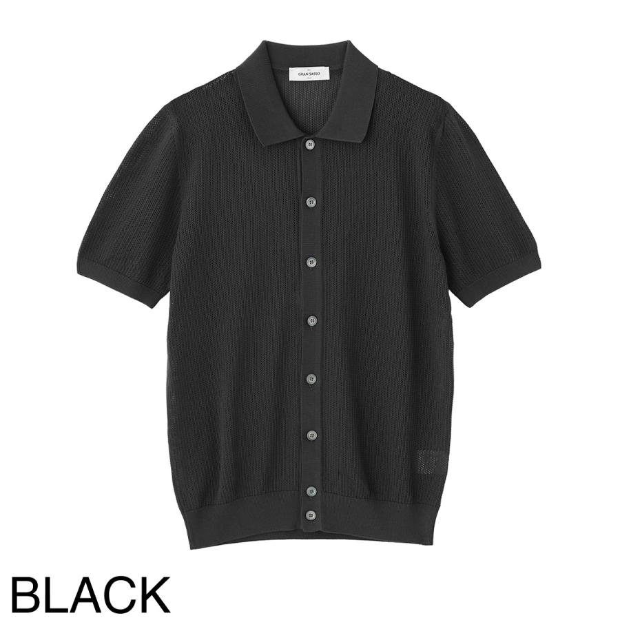 Gran Sasso（グランサッソ） 半袖ニットシャツ FRESH COTTON SHORT