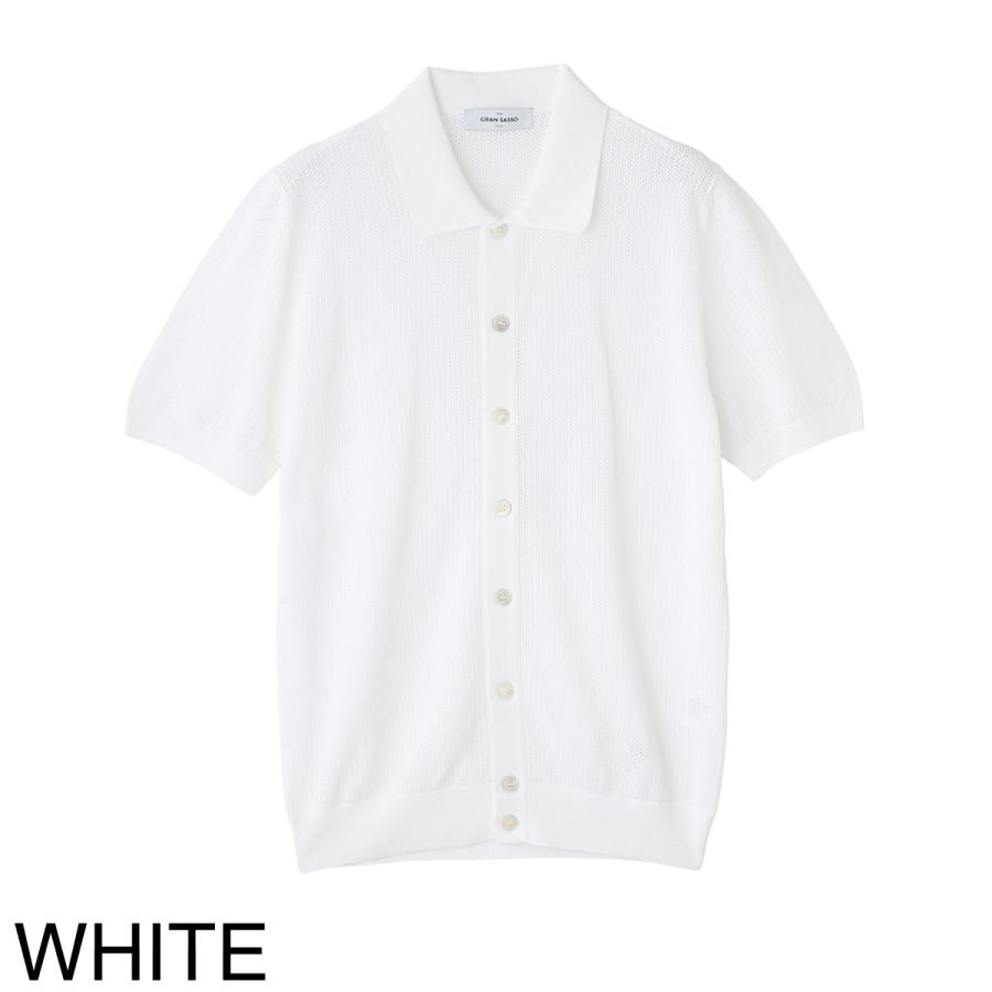 Gran Sasso（グランサッソ） 半袖ニットシャツ FRESH COTTON SHORT